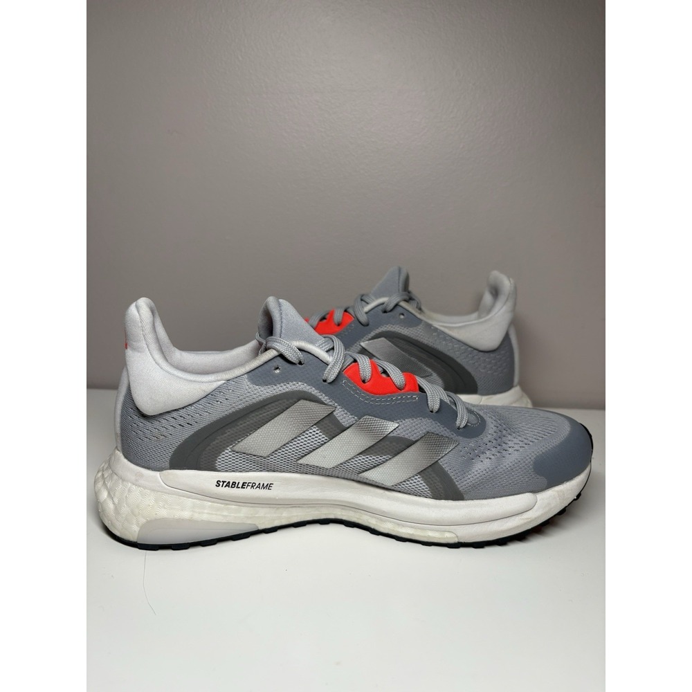 Adidas Women's Solar Glide 4 ST Running Shoes Sneakers Halo Silver Gray - Size 6 - Picture 4 of 10
